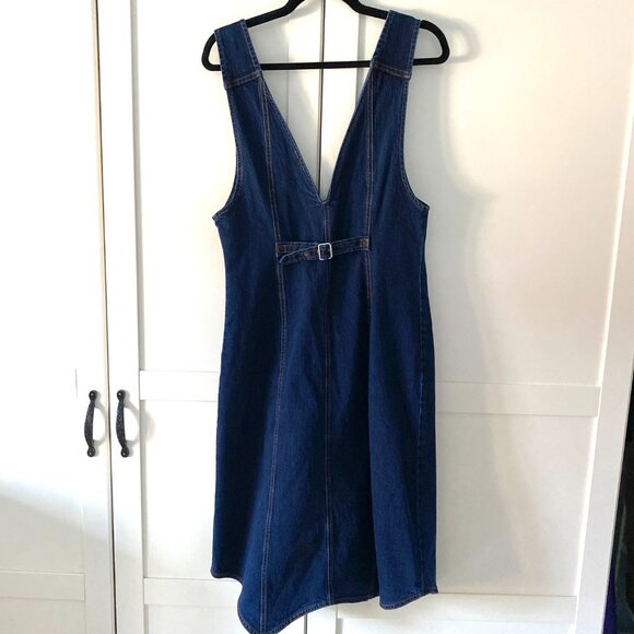 NWOT Anthropologie Pilcro Denim Midi Vest Dress - Picture 5 of 12